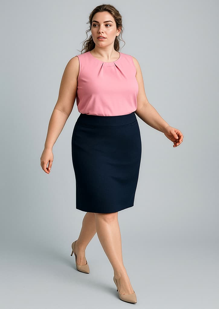 Cool Stretch Womens Relaxed Fit Lined Skirt