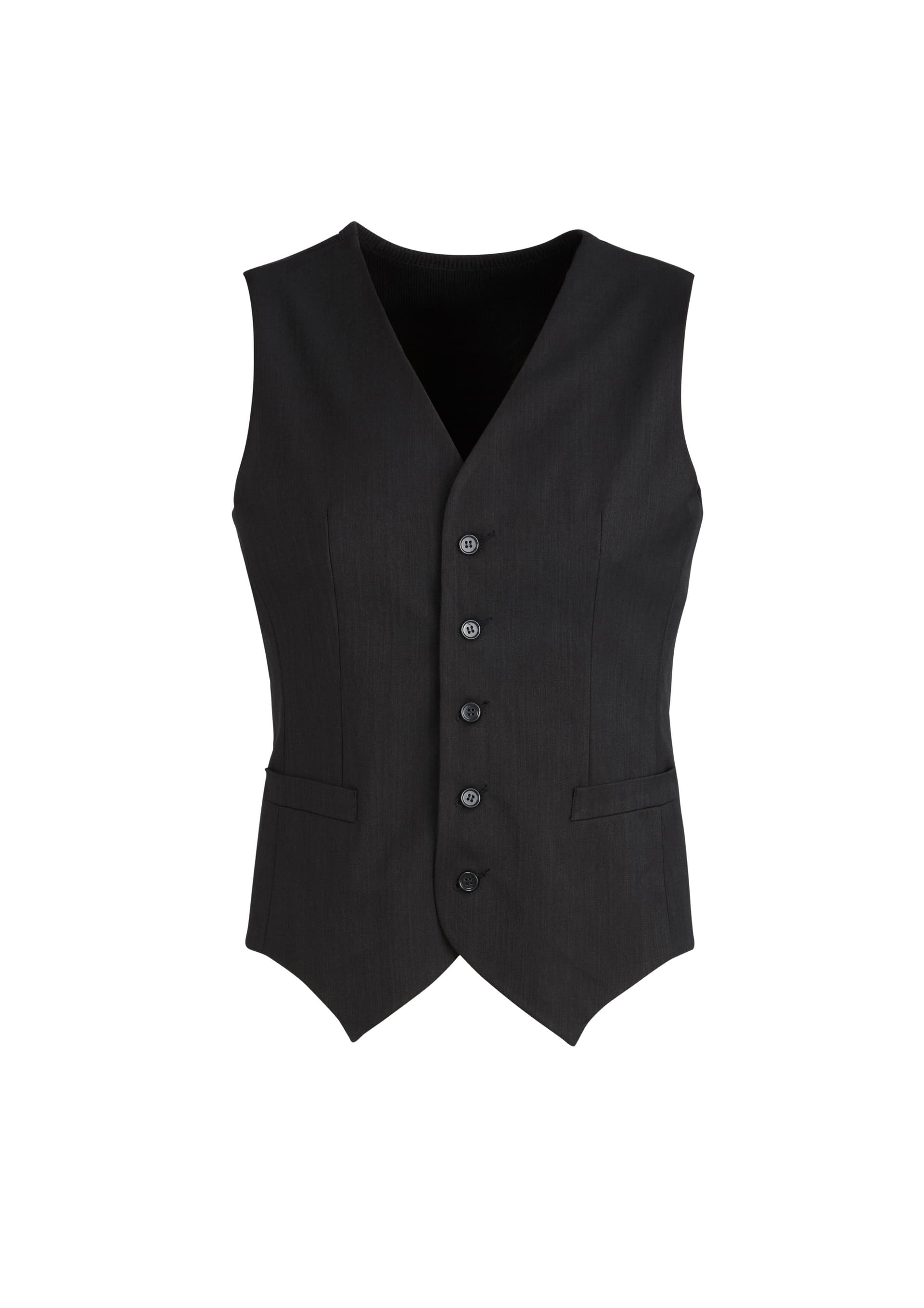 Cool Stretch Mens Peaked Vest with Knitted Back