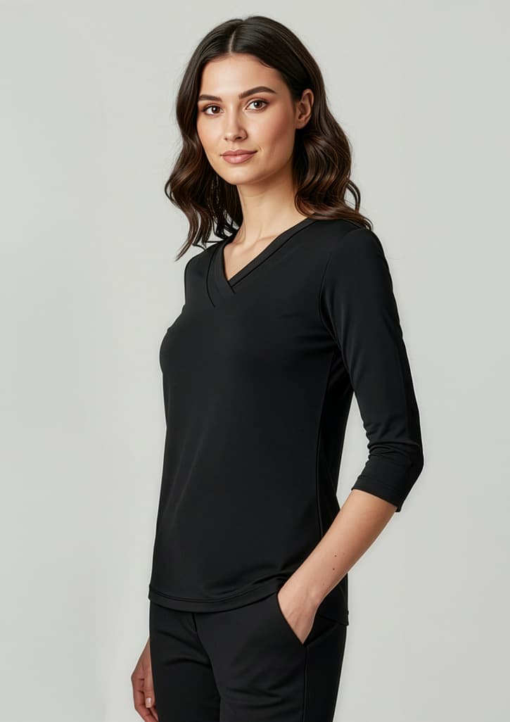 Lana Womens 3/4 Sleeve Top