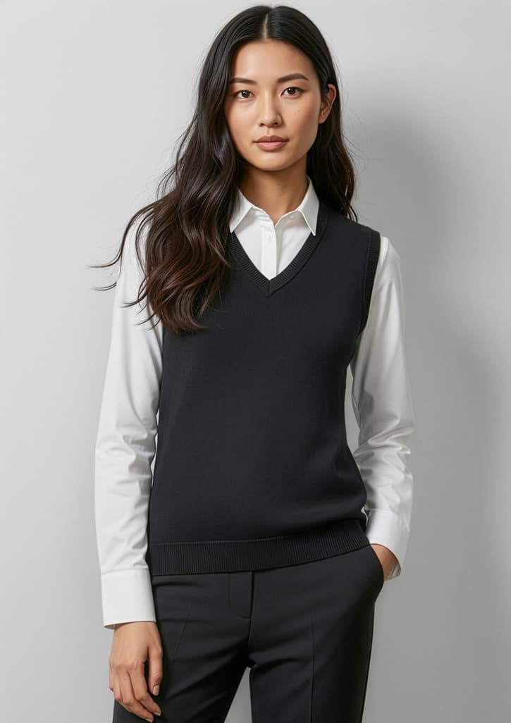 V-Neck Womens Knit Vest