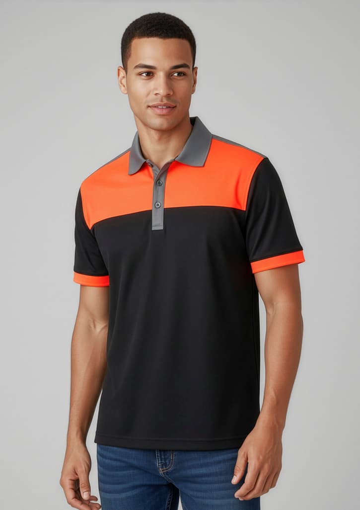 Charger Mens Short Sleeve Polo