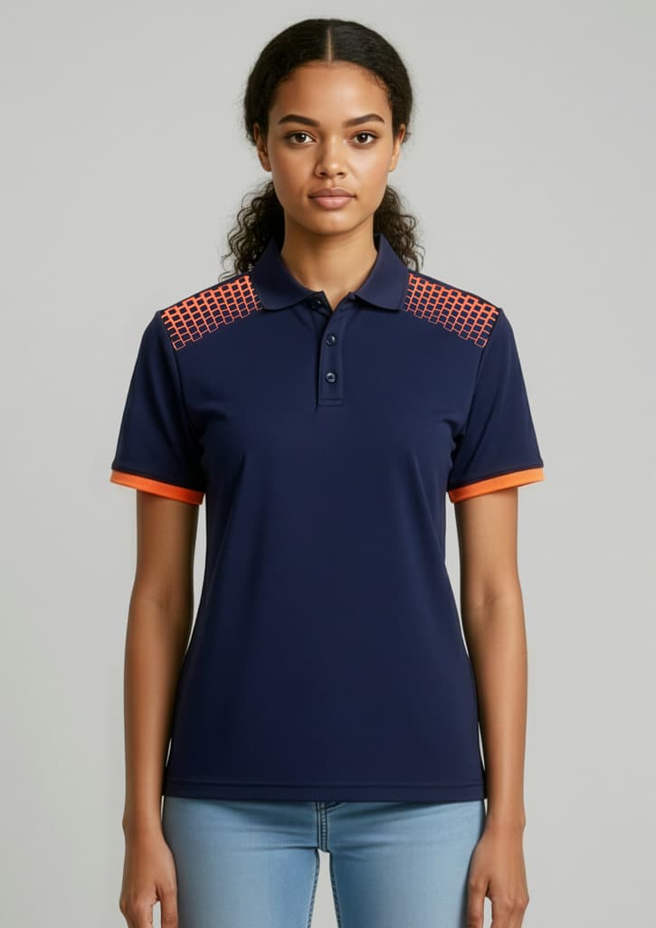 Galaxy Womens Short Sleeve Polo