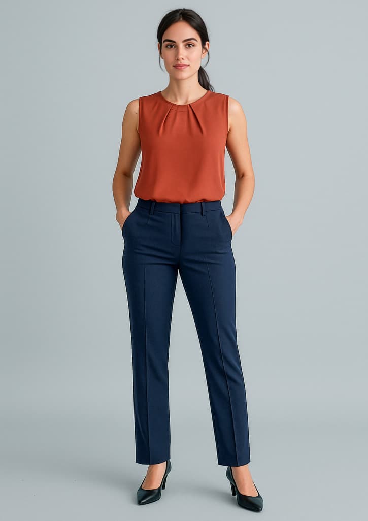 Cool Stretch Womens Tapered Leg Adjustable Waist Pant