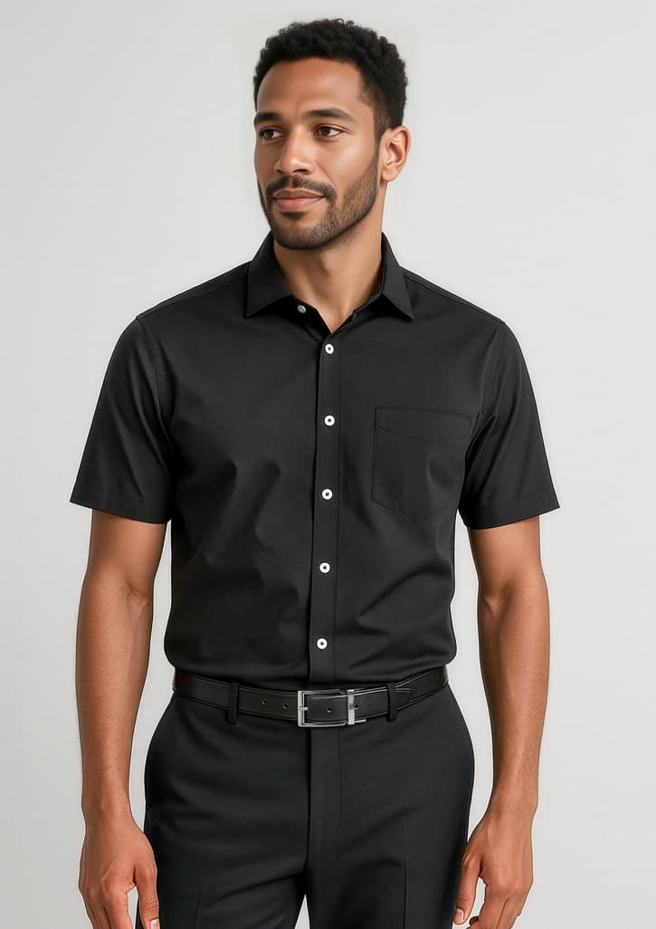 Charlie Mens Classic Fit Short Sleeve Shirt