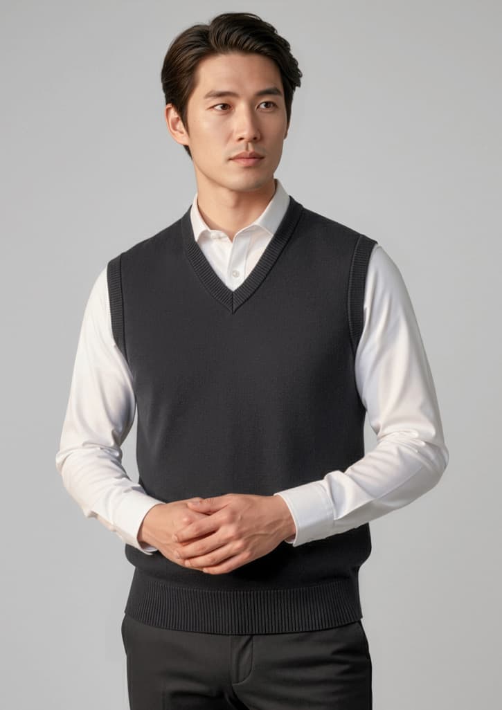 Woolmix Mens Knit Vest