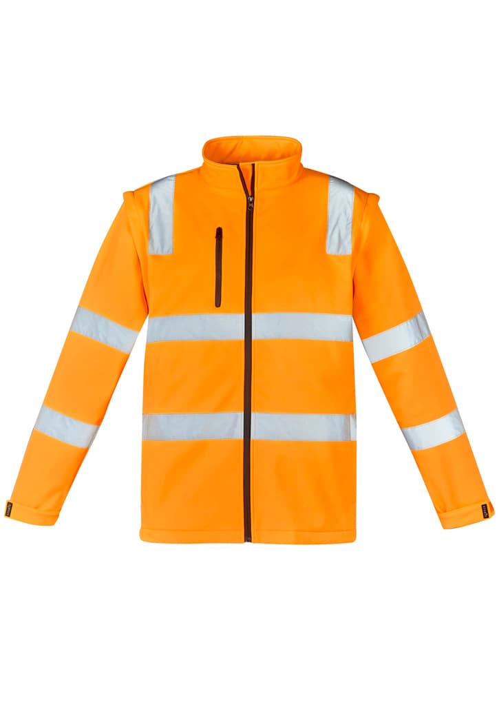 Unisex Hi Vis VIC Rail 2 In 1 Softshell Jacket