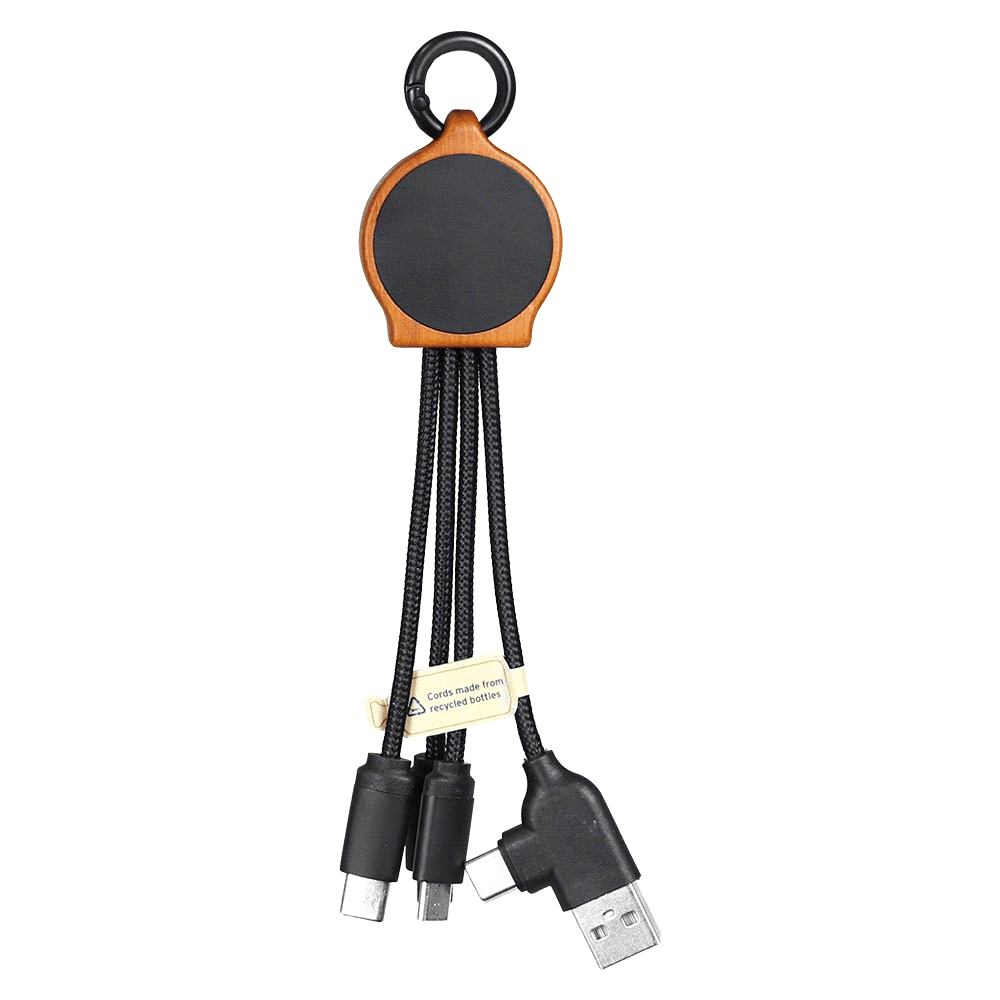Bamboo Charging w/ RPET Cables