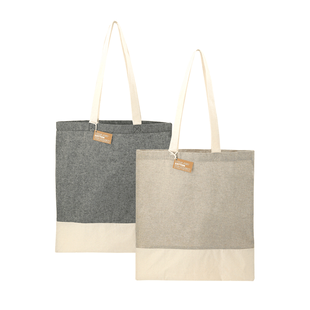 Split Recycled Cotton Twill Convention Tote