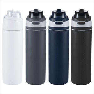 Elvin 900ml Recycled Stainless Flip Straw Bottle