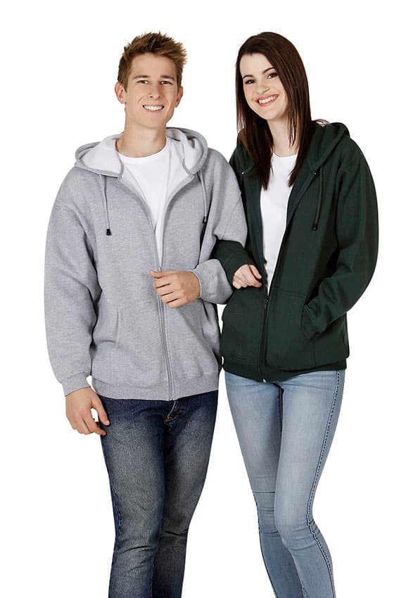 Full Zip Fleecy Hoodie, Adults