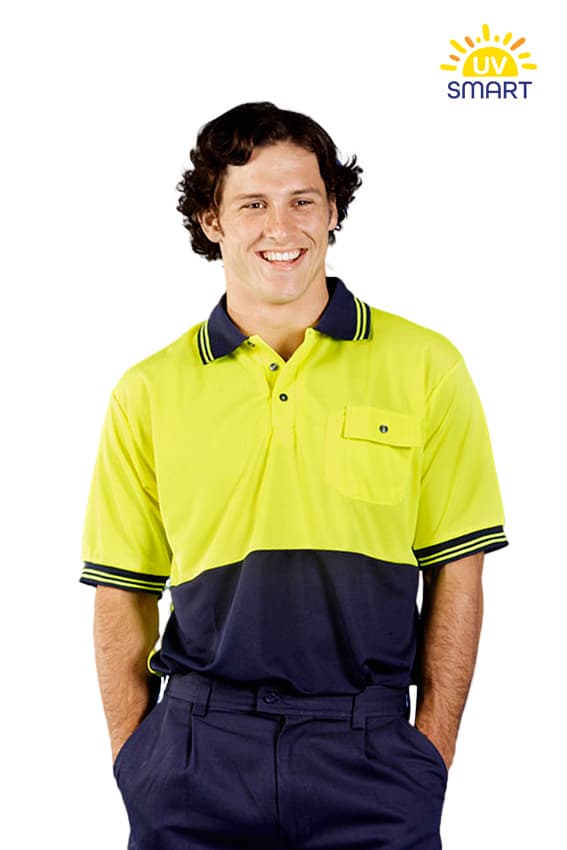 Hi Vis Cooldry Polo, Long Sleeves