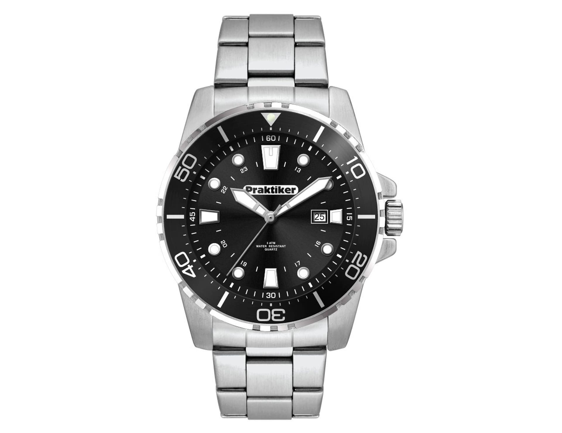 Sports Watch, Stainless Steel Strap