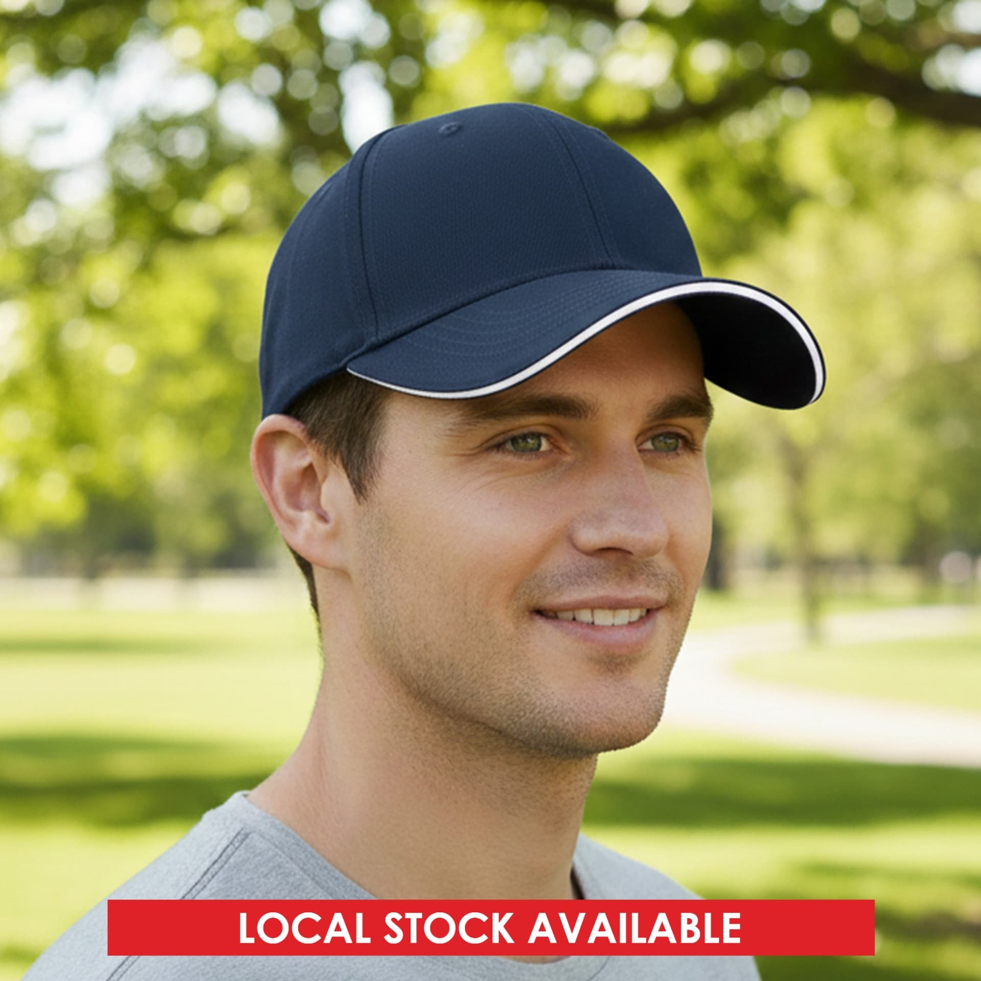 Const 6 Panel Cotton Sandwich Cap