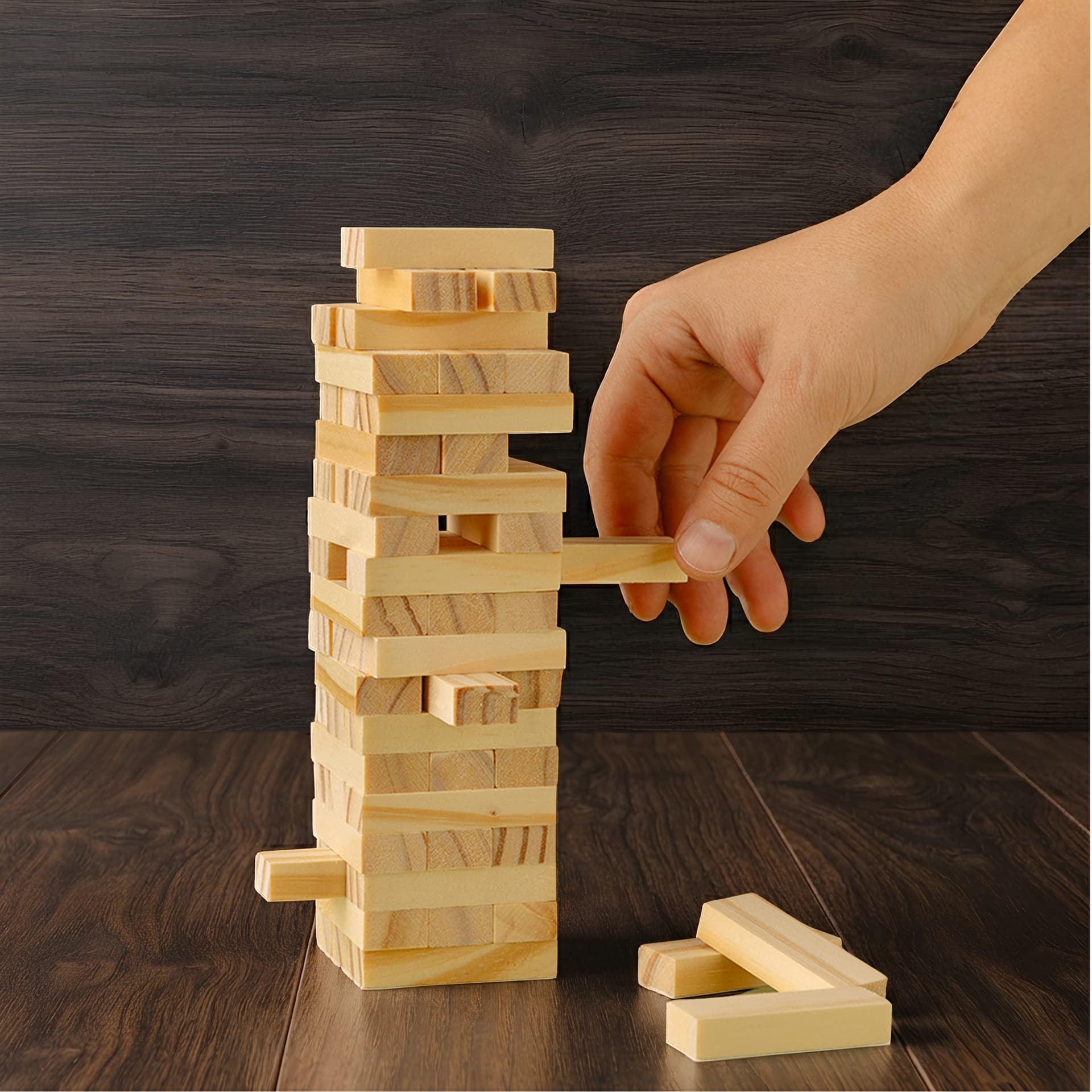 Large Wooden Towers Set