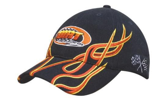 Brushed Heavy Cotton with Flame Embroidered