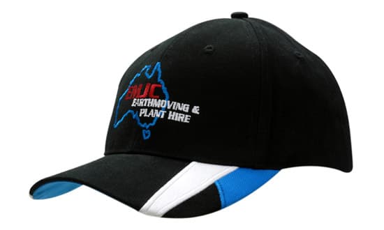 Brushed Heavy Cotton with Peak Inserts/Embroidery