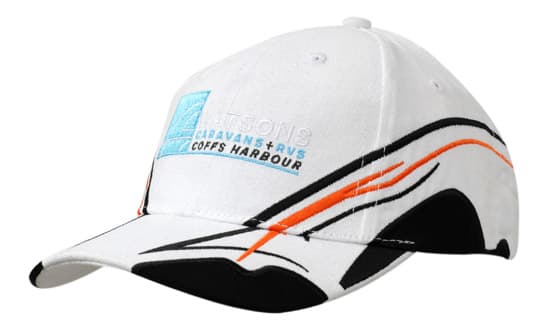 Brushed Heavy Cotton with Fabric Inserts/Embroidery on Crown & Peak