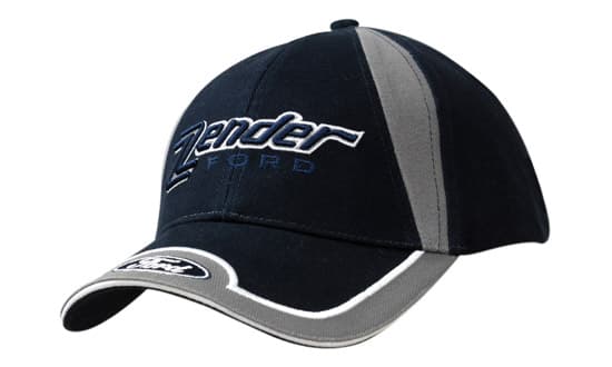 Brushed Heavy Cotton with Fabric Insert on Crown & Peak Inserts/Embroidery