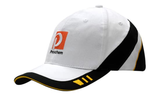 Brushed Heavy Cotton with Fabric Inserts & Embroidery on Crown & Peak