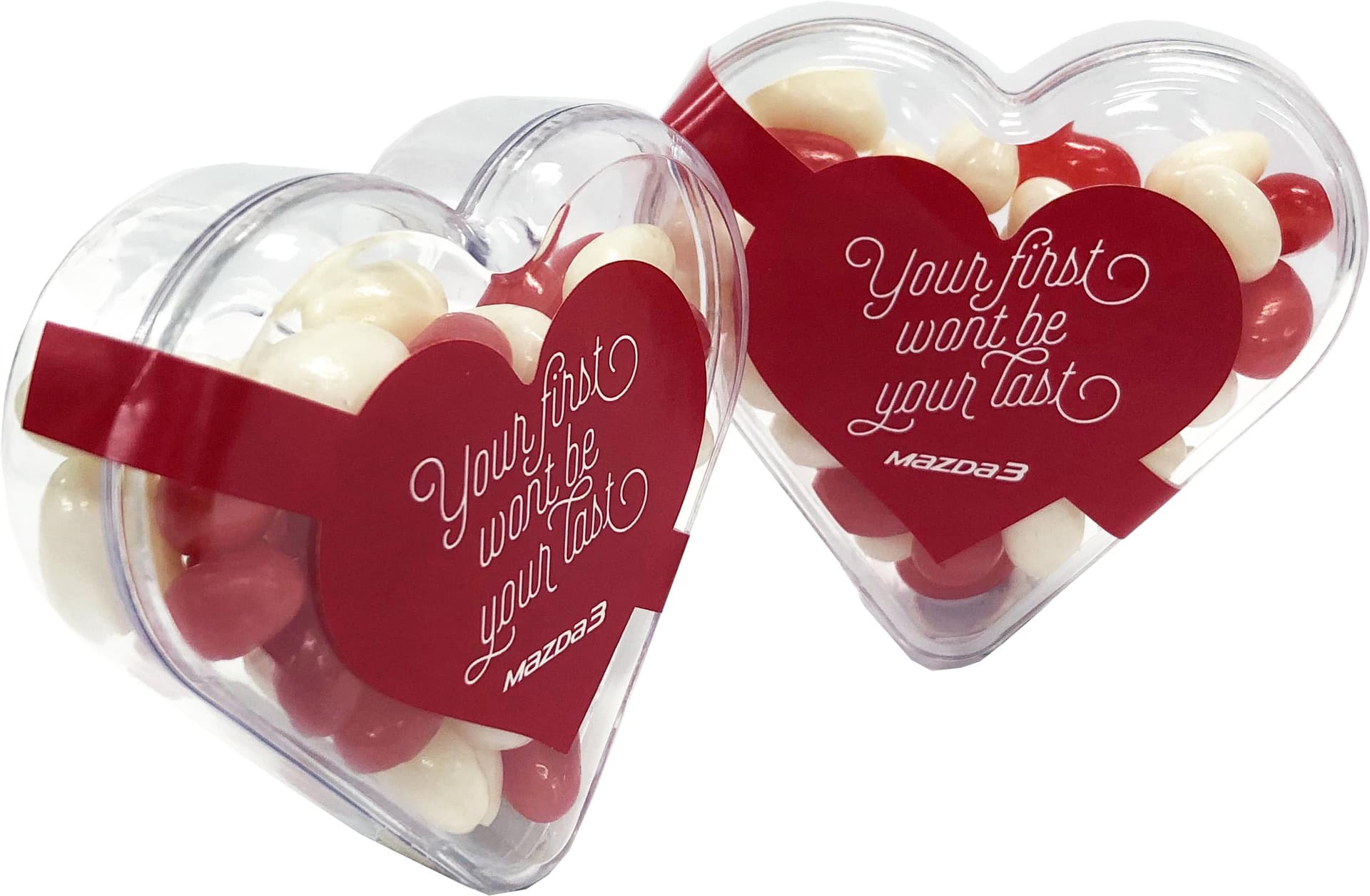 Acrylic Heart with Mini Jelly Beans 50g