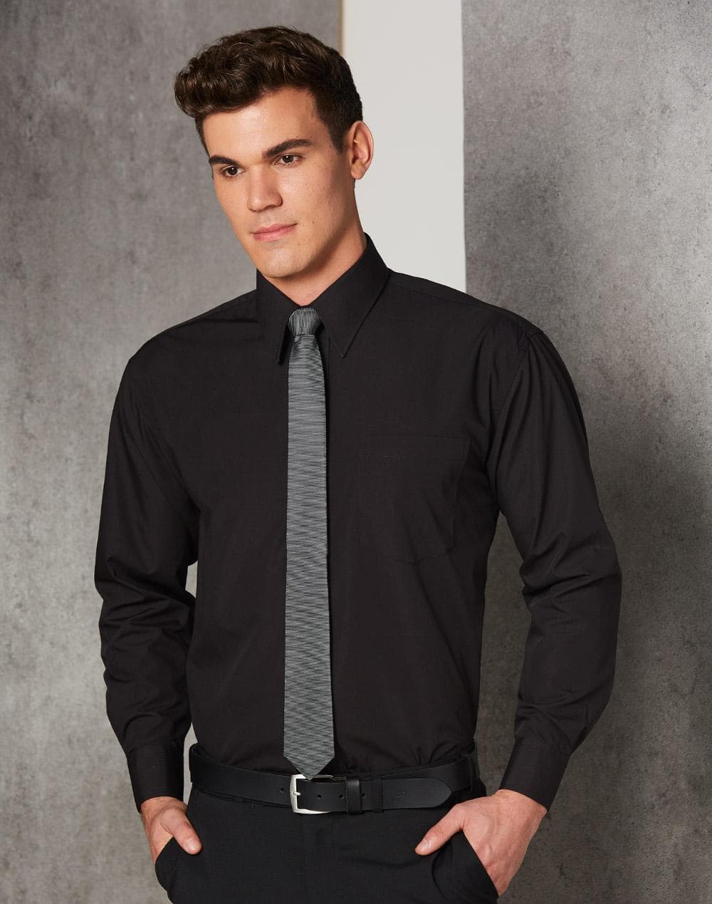 Man's poplin shirt,long sleeve