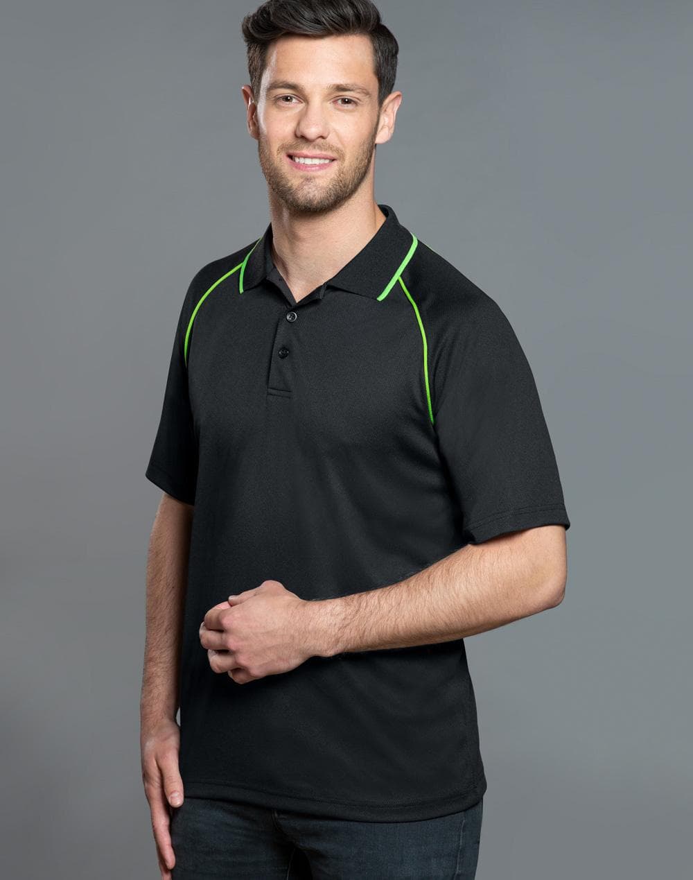 mens cooldry raglan S/S polo