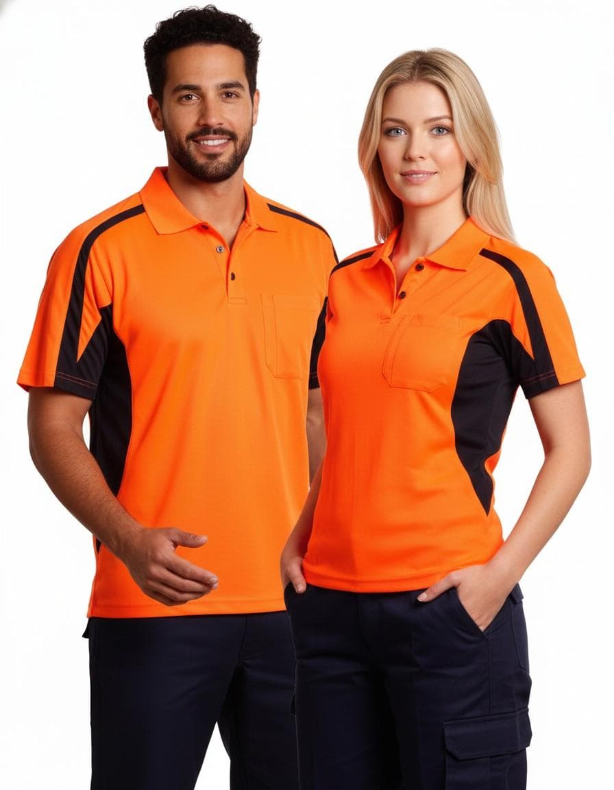 mens truedry S/S safety polo
