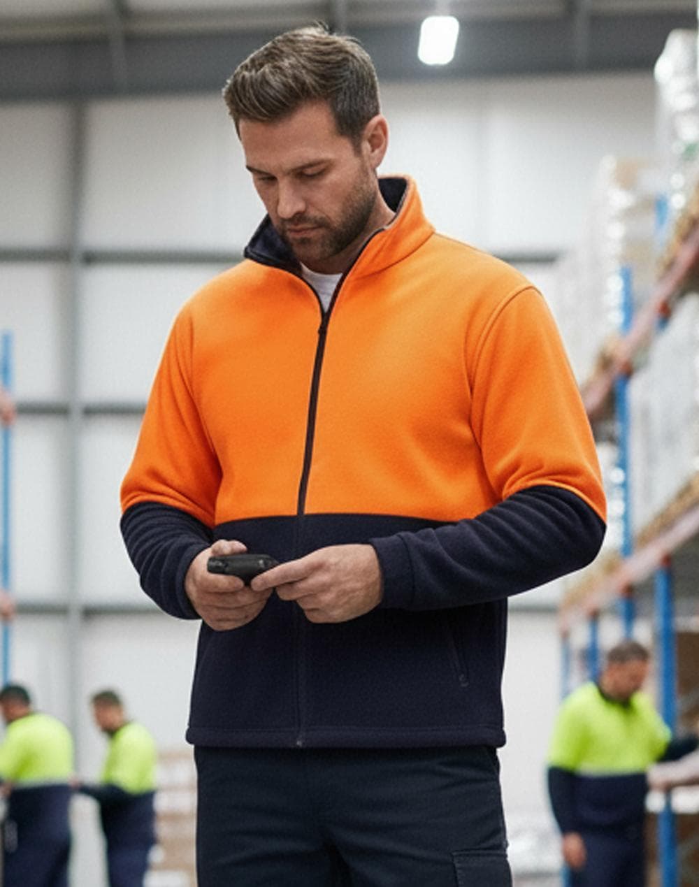 Hi-Vis Polar Fleece Full Zip Jacket