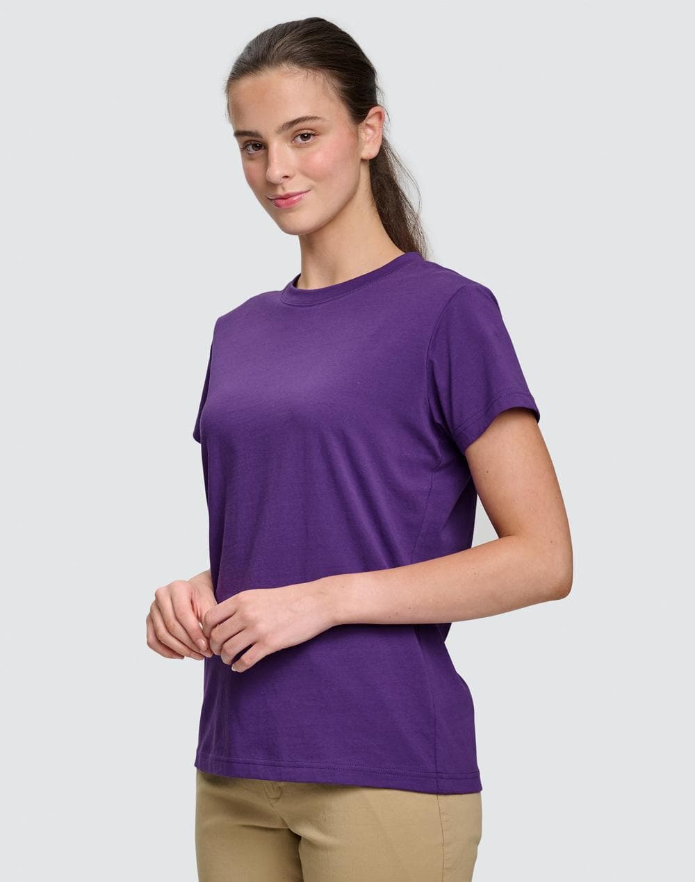 Ladies' Cotton Semi Fitted Tee
