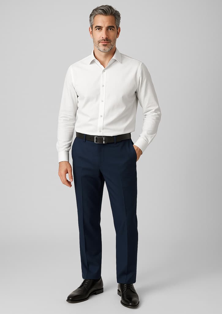 Comfort Wool Stretch Mens Adjustable Waist Pant