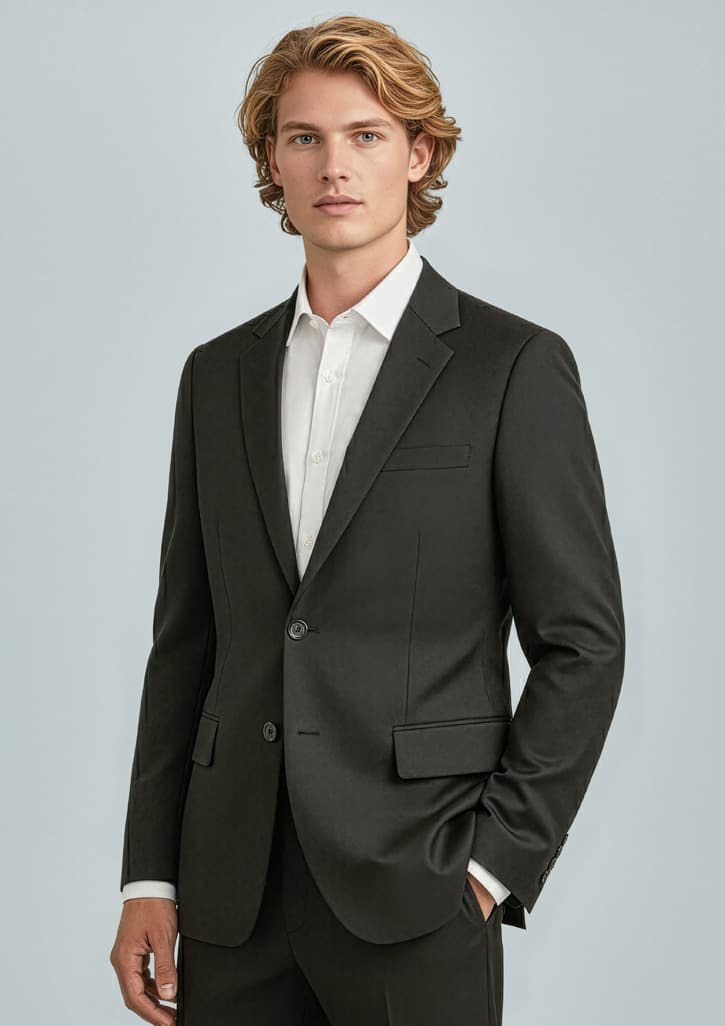 Cool Stretch Mens 2 Button Classic Jacket