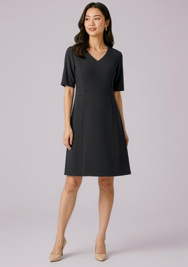 Siena Womens Extended Short Sleeve Dress