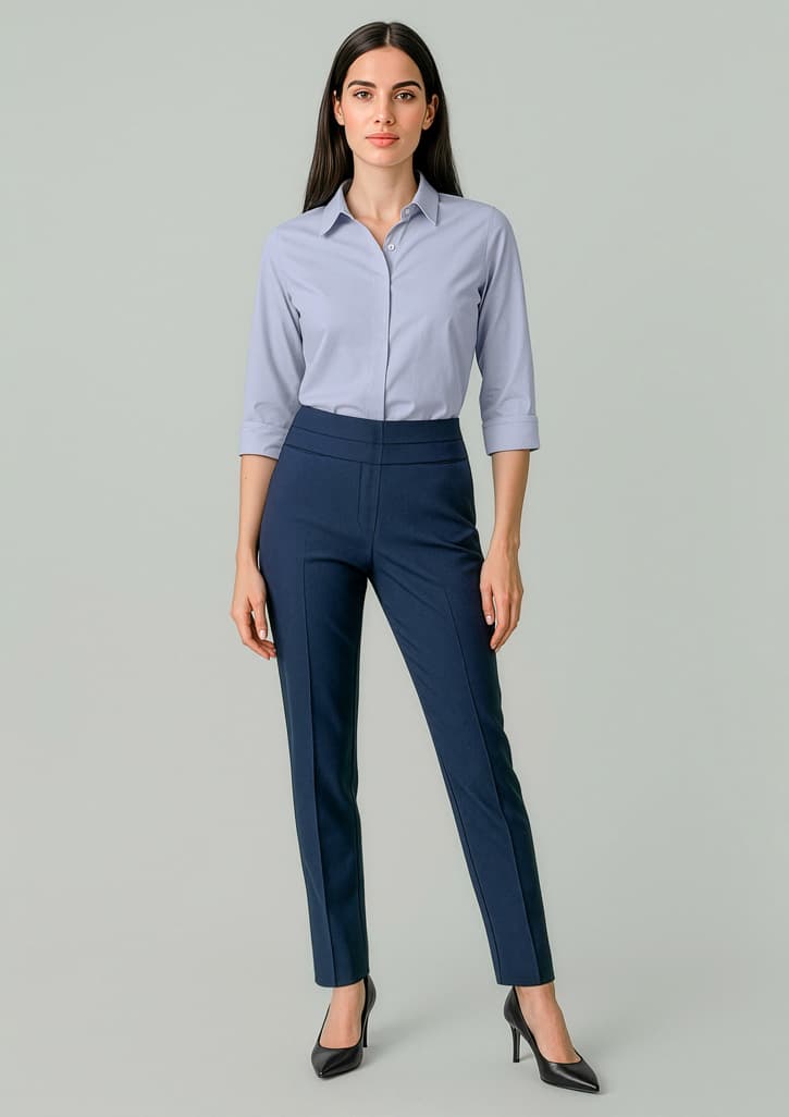 Renew Womens Mid-Waist Slim Leg Pant