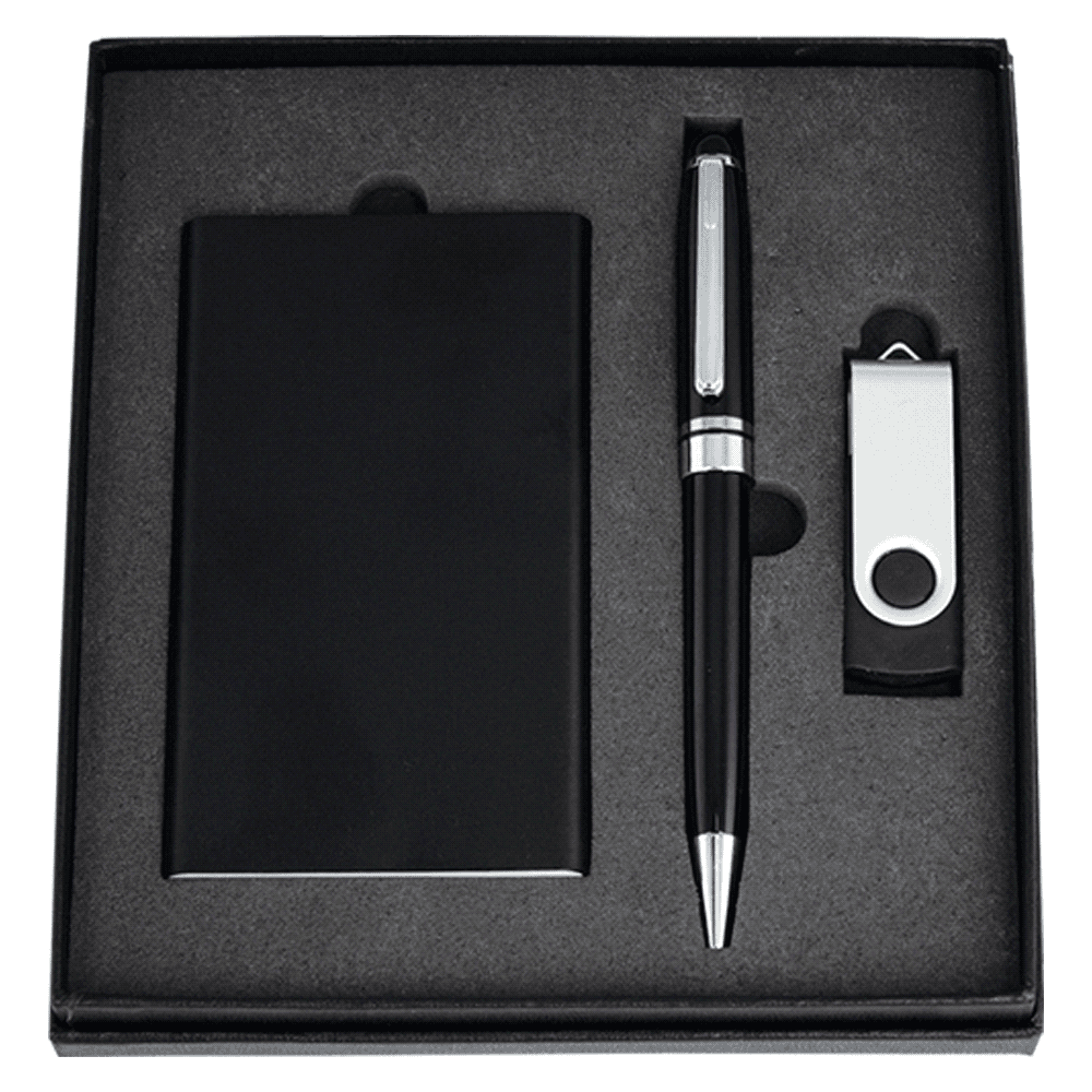 Powerbank, USB (4GB) & Pen Giftset