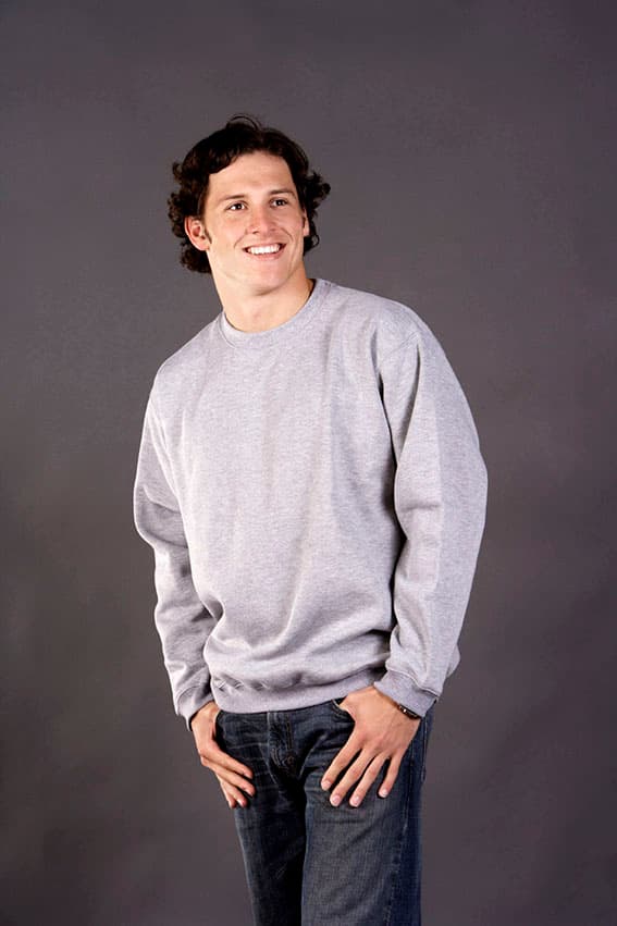 Traditional Fleecy Sloppy Joe, Crew Neck