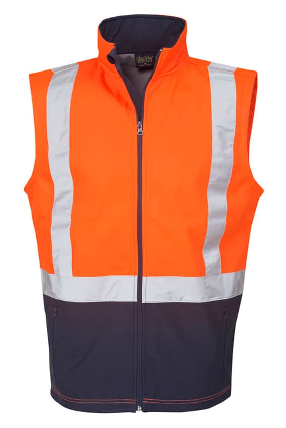 Hi Vis soft shell vest, night use