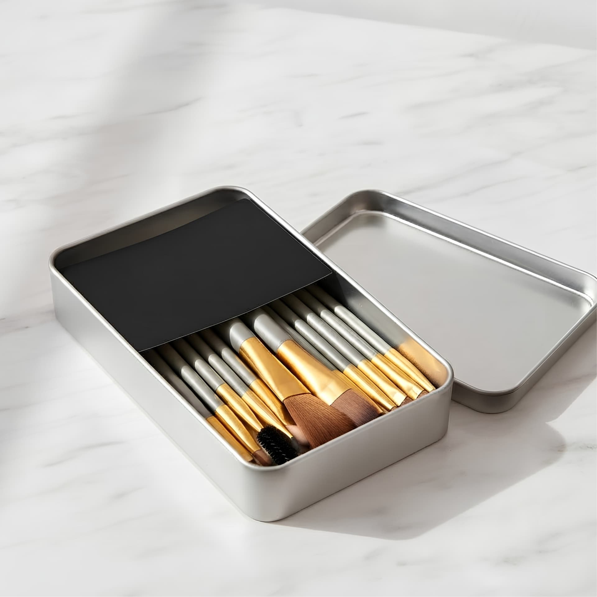 12-Piece Brush with Metal Box Set