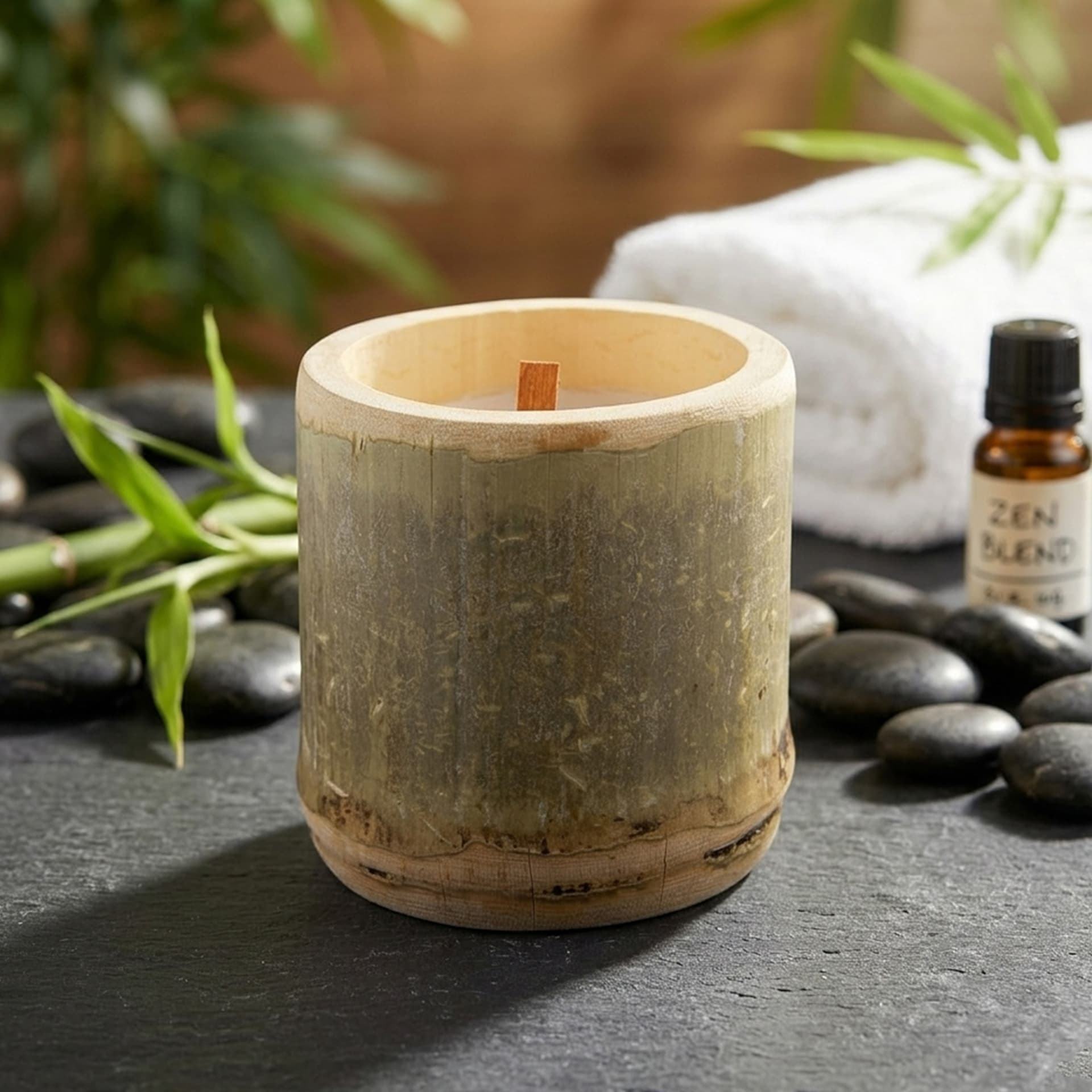 Bamboo Candle