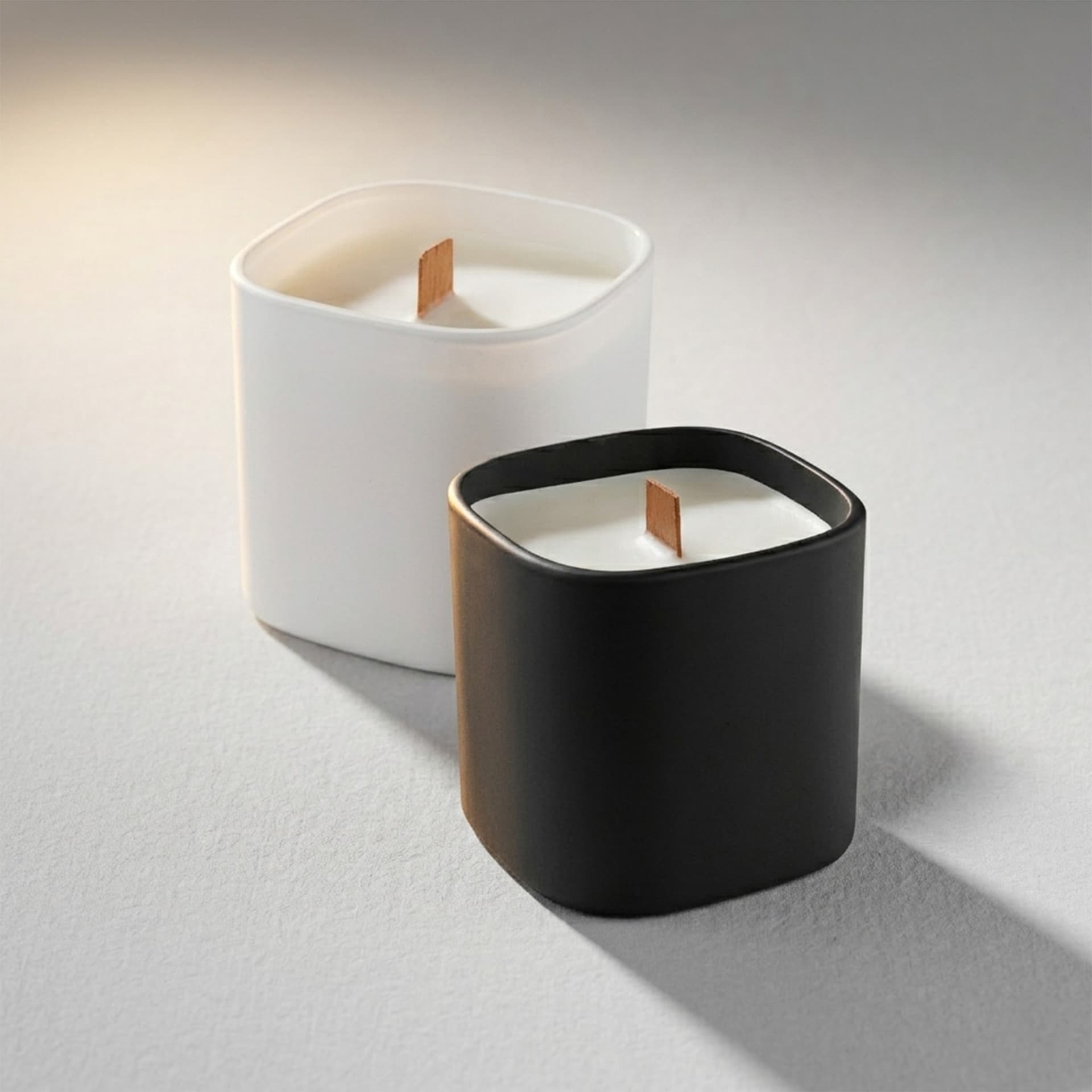 Premium Square Glass Candle