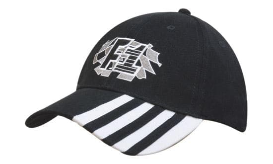 Brushed Heavy Cotton with Laminated Peak Inserts