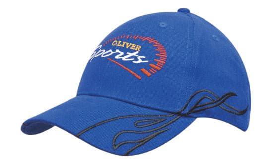 Brushed Heavy Cotton with Swirl Embroidery