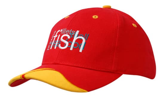Brushed Heavy Cotton with Peak Inserts & Embroidery
