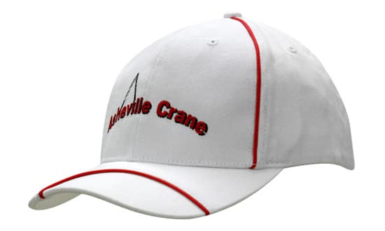 Brushed Heavy Cotton with Piping on Crown & Peak