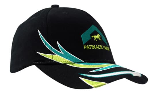 Brushed Heavy Cotton with Crown & Peak Flash Embroidery