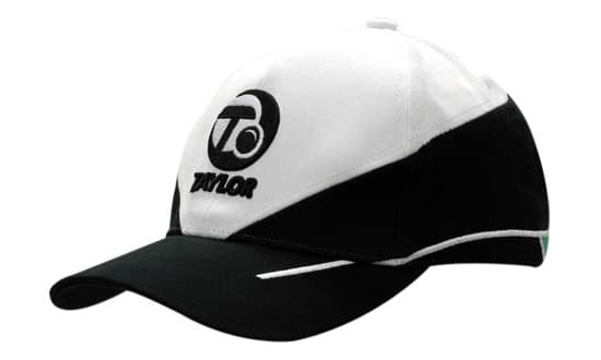 Brushed Heavy Cotton with Crown Inserts & Crown/Peak Embroided Lines