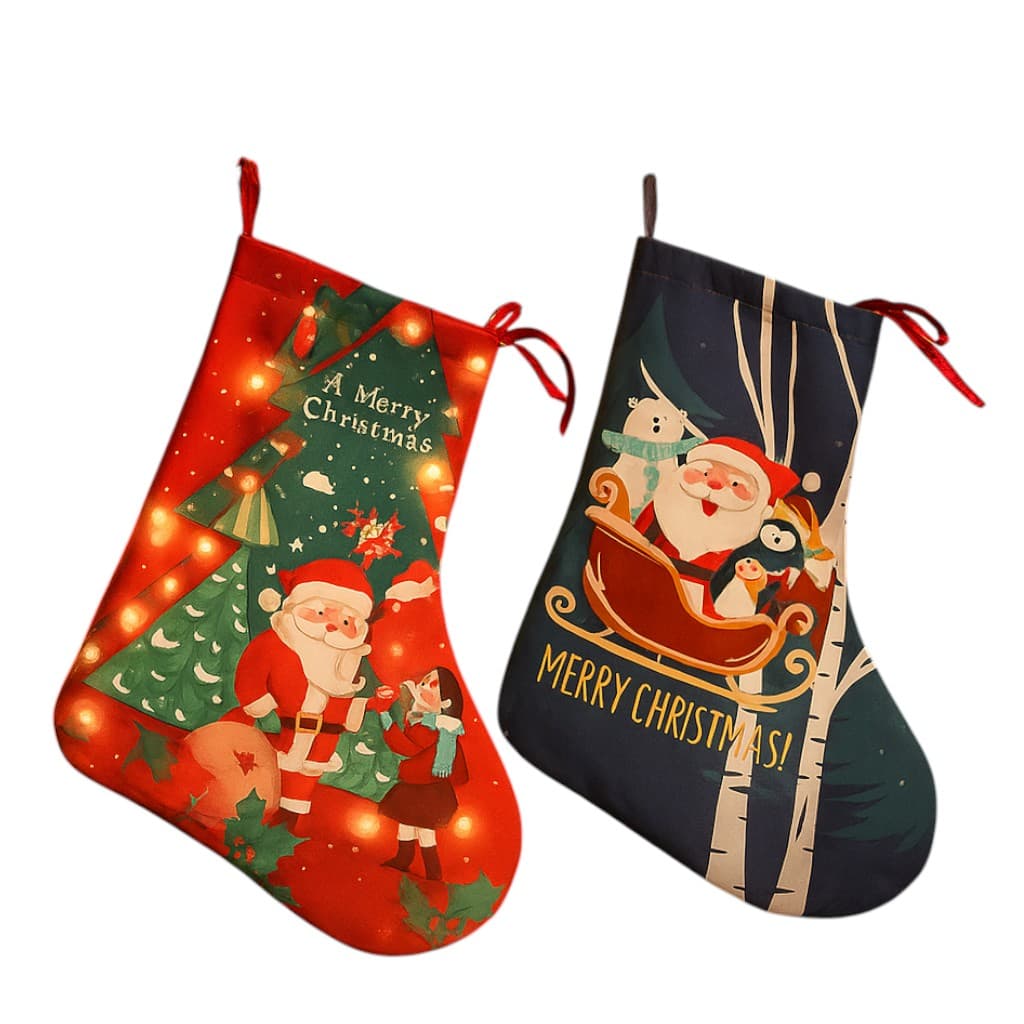 Santa Sock Gift Tote