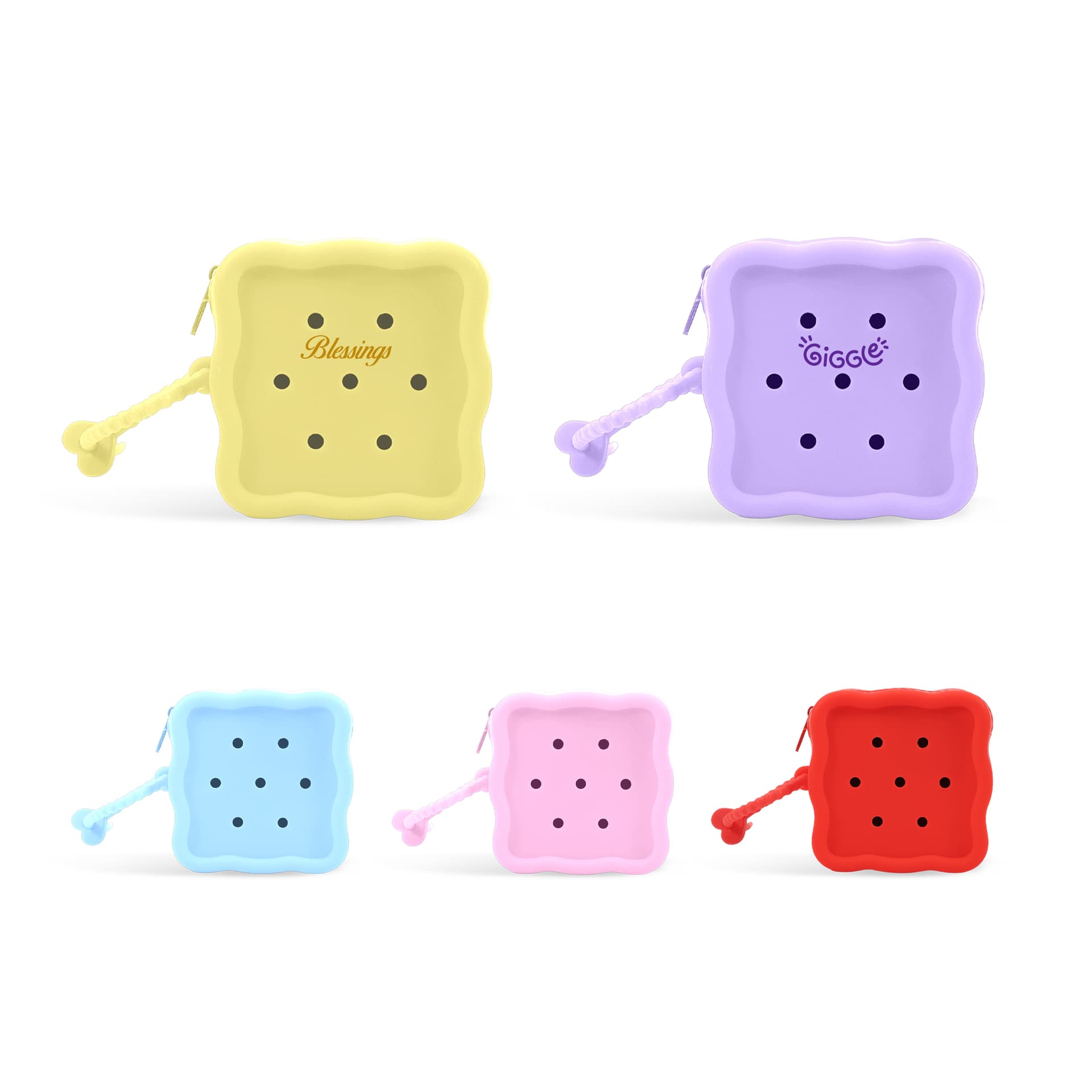 Square Silicone Holes Pouch