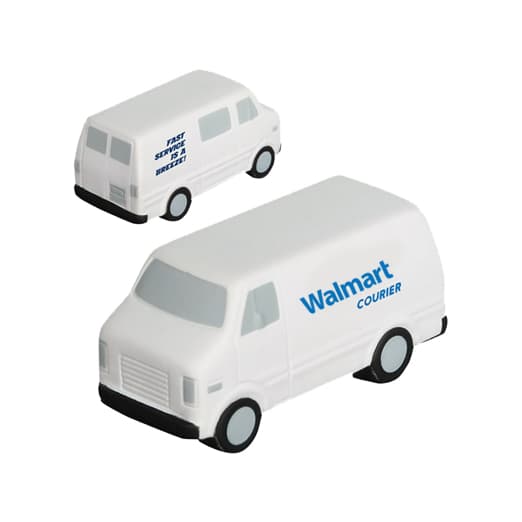 White Van Shape Stress Reliever
