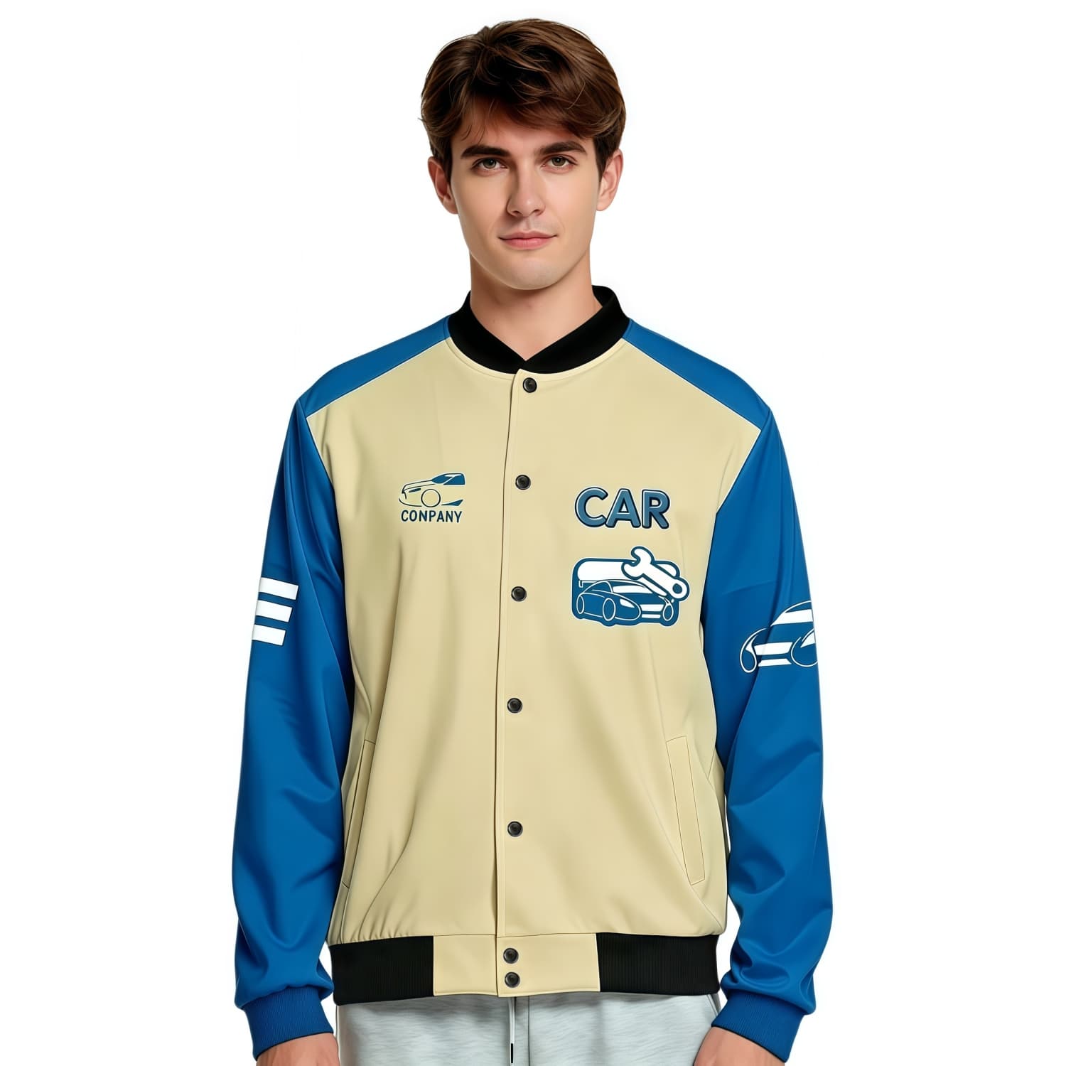 Unisex Polyester Scuba Sublimated Varsity Jacket