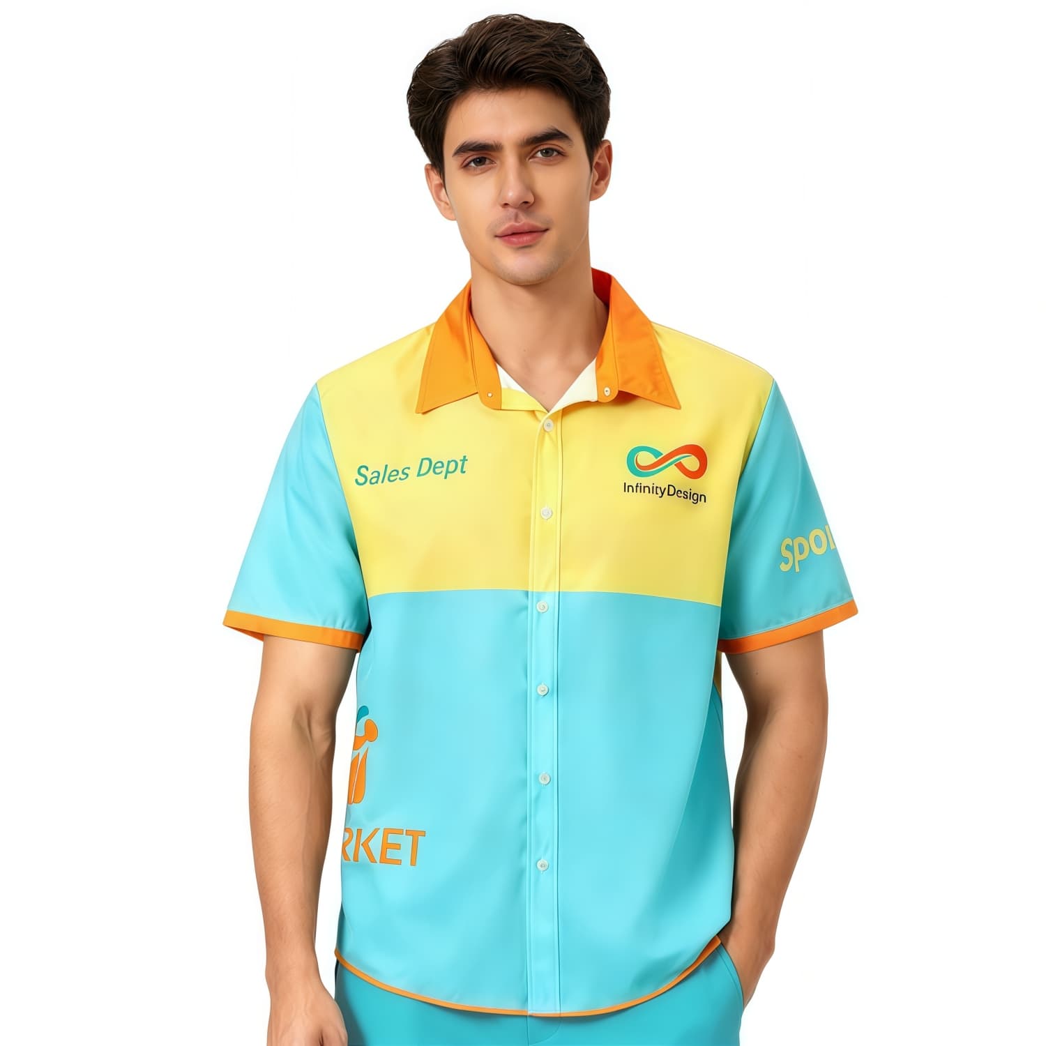 Men's Polyester Spandex Sublimated Hawaiian Shirt